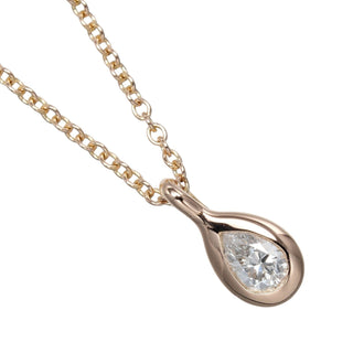 Tiffany & Co. By the yard pair shape necklace 18K Pink Gold with Diamond