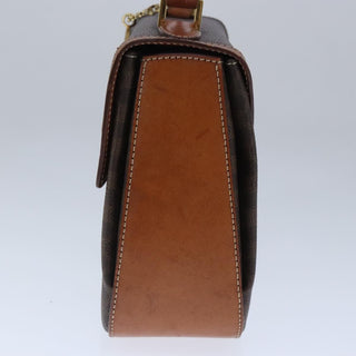 Celine Vintage Convertible Top Handle Bag Macadam Coated Canvas