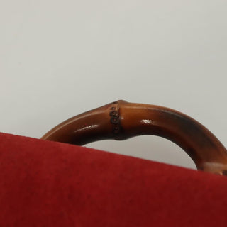 Gucci Vintage Bamboo Backpack Suede