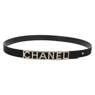Chanel Logo Belt Leather