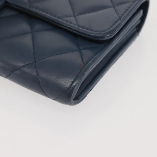 Chanel CC Gusset Classic Flap Wallet Quilted Lambskin