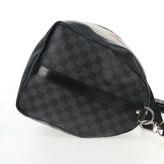 Louis Vuitton Keepall Bandouliere Bag Limited Edition Damier Graphite LV League