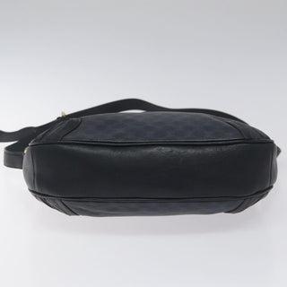 Celine Vintage Macadam Shoulder Bag Canvas and Leather