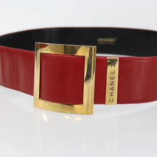 Chanel Square Buckle Belt Leather