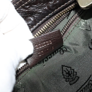 Gucci Zip Top Messenger Bag Guccissima Leather