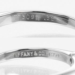 Tiffany & Co. Novo Solitaire Ring Platinum with Diamonds and Cushion Cut I/VS2 Diamond