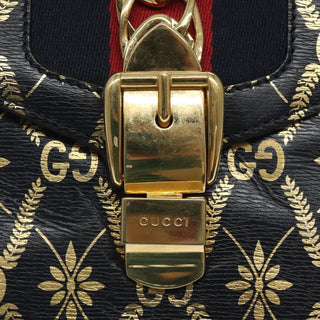 Gucci Sylvie Top Handle Bag Printed Leather