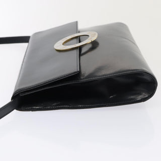 Celine Vintage Circle Logo Crossbody Bag Leather