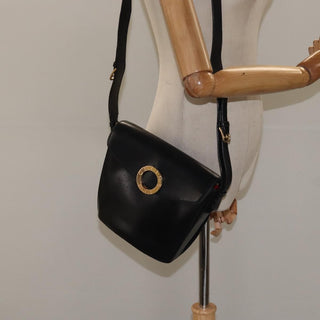 Celine Vintage Circle Logo Crossbody Bag Leather