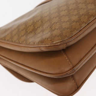Celine Vintage Macadam Shoulder Bag Canvas and Leather