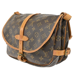 Louis Vuitton Saumur Handbag Monogram Canvas
