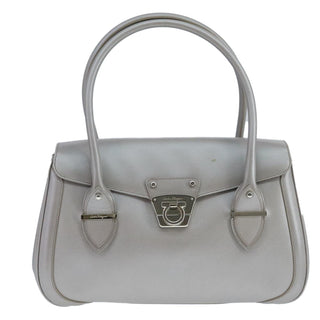 Salvatore Ferragamo Flap Satchel Saffiano Leather