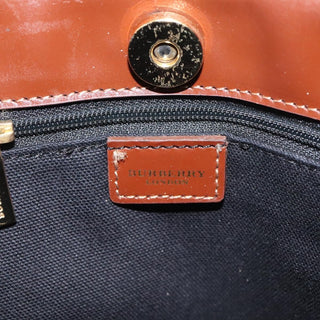 Burberry Top Handle Tote Haymarket Coated Canvas