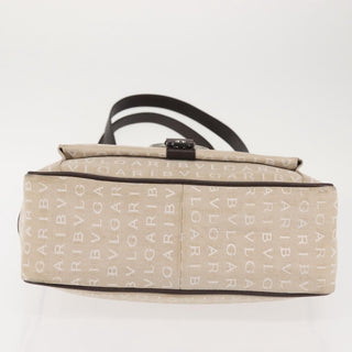 Bvlgari B.Zero1 Logomania Bag Canvas with Leather