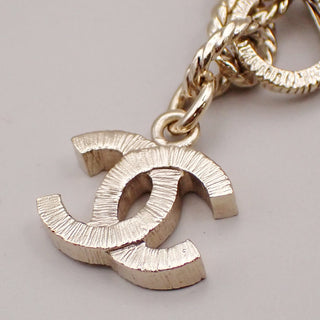 Chanel CC Graduated Long Necklace Metal and Faux Pearls