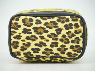 Versace Vanity Hand Bag Canvas and Leather