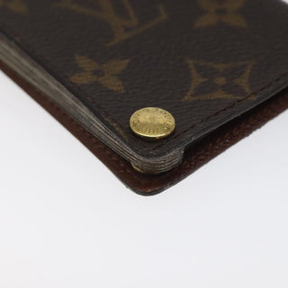 Louis Vuitton Porte Cartes Pression Card Case Monogram Canvas