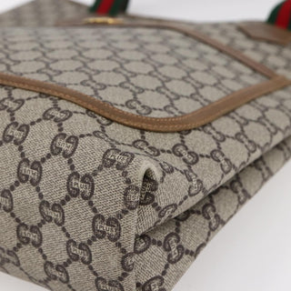 Gucci Vintage Web Strap Tote GG Coated Canvas