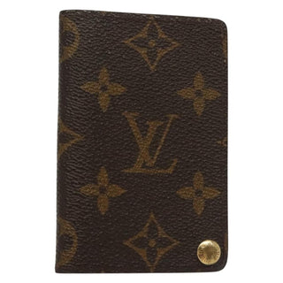 Louis Vuitton Porte Cartes Pression Card Case Monogram Canvas