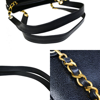 Chanel Triple CC Chain Shoulder Bag Caviar Leather