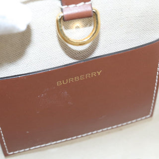 Burberry Freya Shopping Tote Canvas with Leather