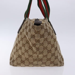 Gucci Web Zip Tote GG Canvas