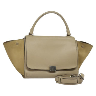Celine Trapeze Bag Leather with Suede
