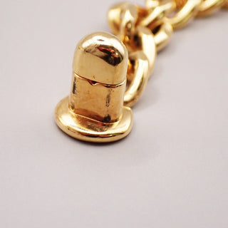 Chanel Vintage Turnlock Reissue Chain Necklace Metal