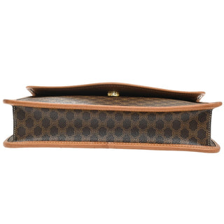 Celine Vintage Macadam Shoulder Bag Canvas