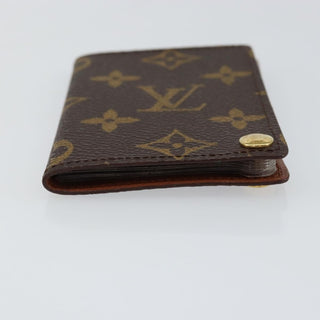 Louis Vuitton Porte Cartes Pression Card Case Monogram Canvas