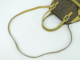 Fendi 2 Bag Two Tone Leather