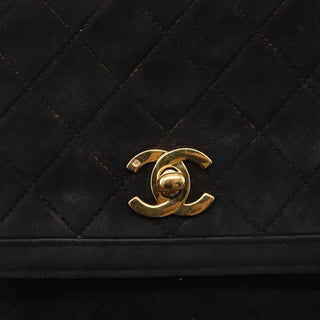 Chanel Vintage Clutch Pleated Leather