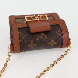 Louis Vuitton Dauphine Chain Wallet Reverse Monogram Canvas