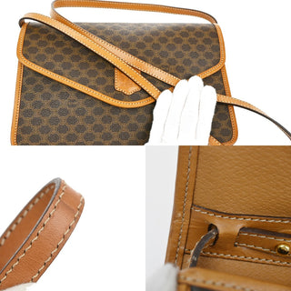 Celine Vintage Macadam Shoulder Bag Canvas