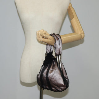 Chanel Drawstring Bucket Bag Chevron Patchwork Canvas