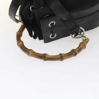 Gucci Vintage Bamboo Shoulder Bag Nylon