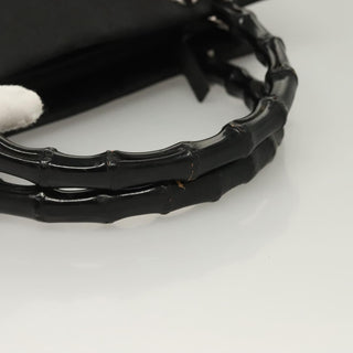 Gucci Vintage Bamboo Handle Tote GG Nylon