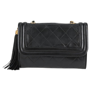 Chanel Vintage Tassel Flap Bag Leather