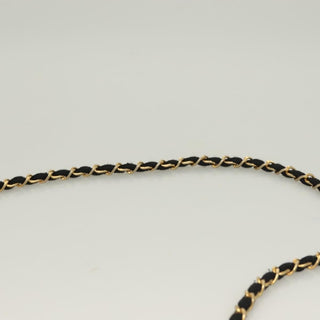 Chanel Vintage Half Moon Chain Bag Quilted Satin with Braided Detail