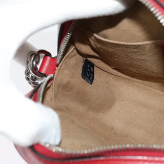 Gucci Chain Crossbody Bag Arabesque GG Coated Canvas with Leather