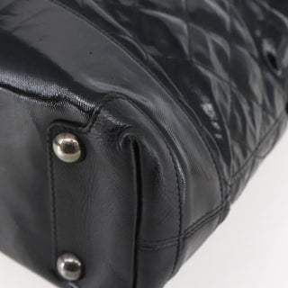 Chanel CC Charm Zip Tote Quilted Coated Canvas