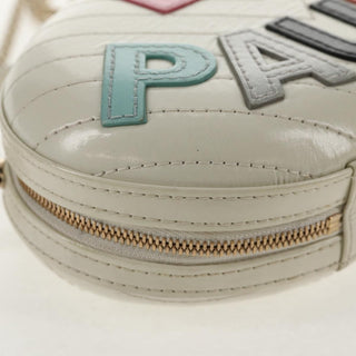 Chanel La Pausa Evening Bag Chevron Lambskin with Applique