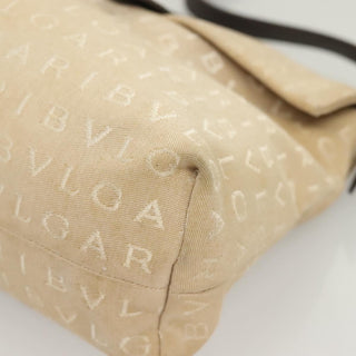 Bvlgari B.Zero1 Logomania Bag Canvas with Leather