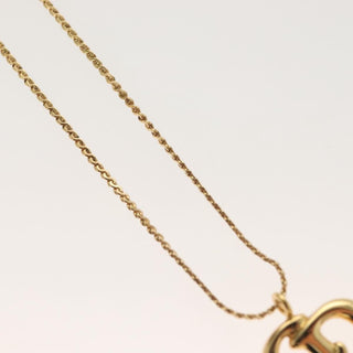 Christian Dior CD Pendant Necklace Metal