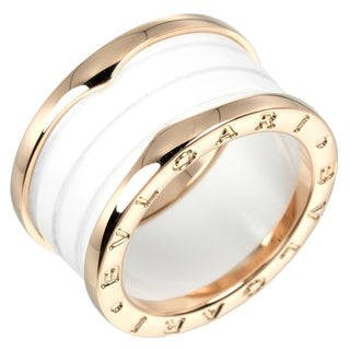 Bvlgari B.Zero1 Four Band Ring 18K Rose Gold and Ceramic