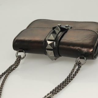 Valentino Garavani Glam Lock Shoulder Bag Leather