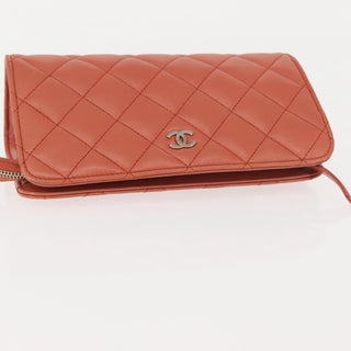Chanel Classic Double Pocket Zip Pouch Quilted Lambskin
