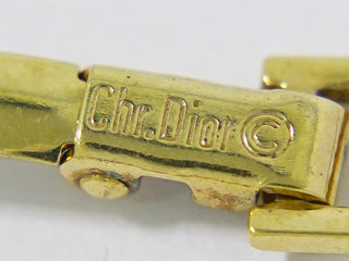 Christian Dior CD Pendant Necklace Gold-plated