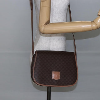 Celine Macadam Shoulder Bag PVC Leather