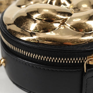 Chanel Round Camellia Coin Purse Leather